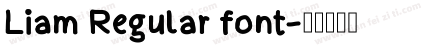 Liam Regular font字体转换